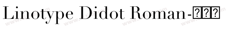 Linotype Didot Roman字体转换